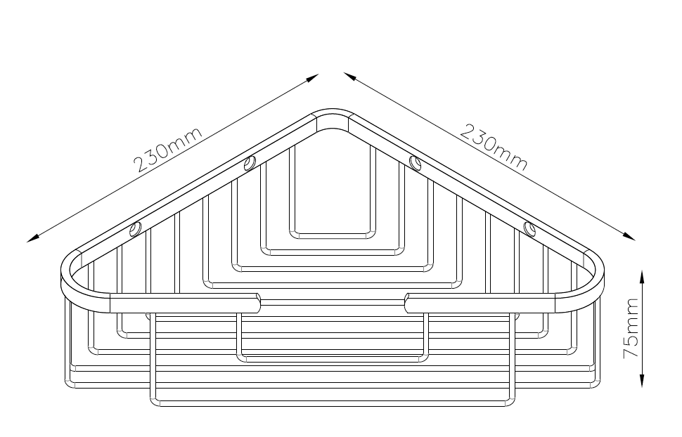 CS2514FR corner rack